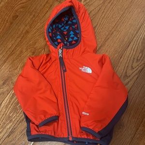 North Face reversible jacket size 6-12 month